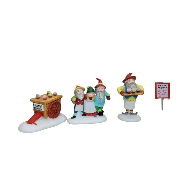 Department 56 Other - Department 56 Heritage Snow Cone Elves Christmas Village Collection Accessory